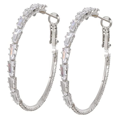 Beaupretty Creolen Für Damen Aus Kupfer Mit Zirkonia Ohrringe Kreis Ohrringe Ohrschmuck Für Frauen Mädchen von Beaupretty