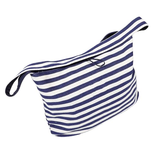 Beaupretty Große Gestreifte Doppelseitige Tote Bag Schulter Crossbody-handtasche aus Robustem Canvas für Frauen Reversible Einkaufstasche mit Großem Fassungsvermögen Vielseitig für Arbeit von Beaupretty