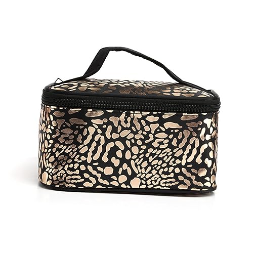 Beaupretty Multifunktions-Kosmetiktasche Schminktasche Großes Schminktäschchen Make-up-behälter Mit Reißverschluss Für Damen Damen-Make-up-Tasche Im Freien Handtasche Leopardenmuster von Beaupretty