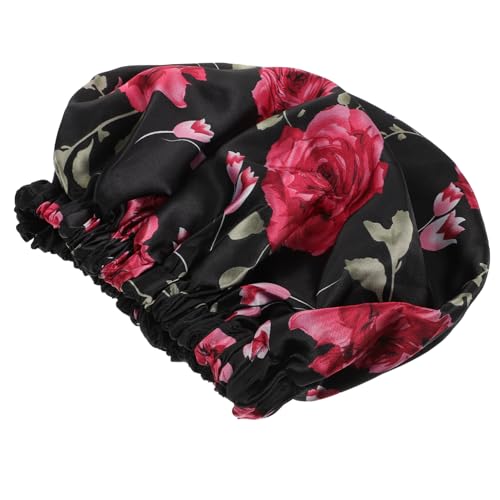 Beaupretty Große Satin Schlafmütze Damen Elastische Atmungsaktive Nacht Haube zum Haarschutz Verhindert Haarbruch und Leicht und für Schlaf und Beauty Anwendung von Beaupretty