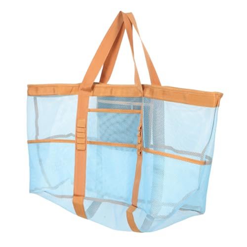 Beaupretty Große Strandtasche mit Reißverschluss Sand Wasserabweisend Leichter Canvas-beutel mit Praktischem Tragegriff Geräumig für Badebekleidung und Reiseutensilien für von Beaupretty