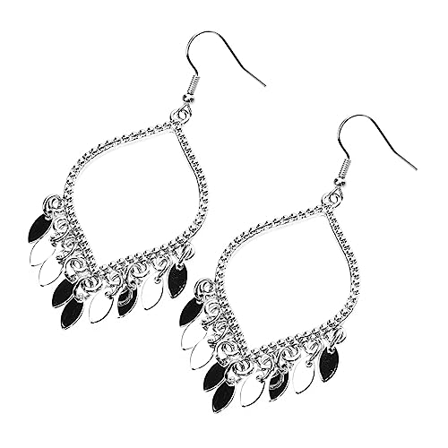 Beaupretty Große Teardrop Ohrhänger Leichtem Metall Quasten Ohrringe für Damen Eleganter Kronleuchter Stil Hautfreundlich und Vielseitig Kombinierbar für Alltag und Festlichkeiten von Beaupretty