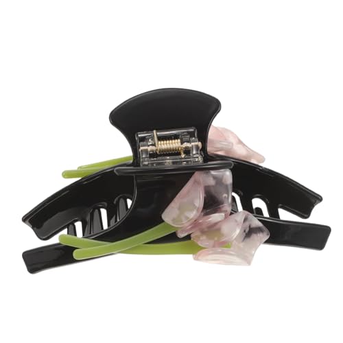 Beaupretty Großer Blumen Haarklammer Damen Vintage Haarschmuck Robuster Leichter Haarspange für Dickes und Dekorativer Blumenkralle Clip für Alltag Party Hochzeit und Festliche Anlässe von Beaupretty