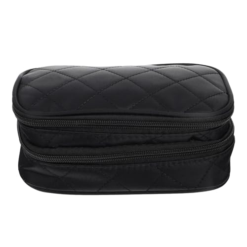 Beaupretty Großer Kosmetiktasche Damen Nylon Doppellagig mit Reißverschluss Robust Reiseetui Kulturbeutel Makeup Organizer für Unterwegs und Alltag von Beaupretty