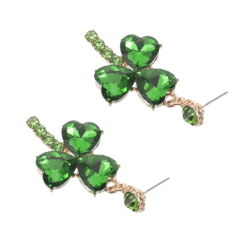 Beaupretty Grüne Kleeblatt Ohrringe Damen mit Herz Design und Funkelnden Strasssteinen Statement Ohrringe für Patrick's Day Party und Irisches Festival Schmuck Beaupretty Grüne Kleeblatt Ohrringe Damen mit Herz Design und Funkelnden Strasssteinen Statement Ohrringe für Patrick's Day Party und Irisches Festival Schmuck von Beaupretty