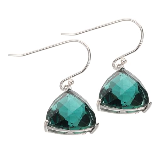 Beaupretty Grüne Geometrische Tropfen-ohrhänger Für Damen Lange Baumelnde Ohrringe Trendiger Grüner Modeschmuck Für Alltag Und Freizeit-outfits von Beaupretty