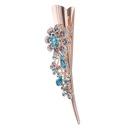 Beaupretty Haarschmuck Für Damen Haarspange Für Mädchen Haar Klammern Blumen-strass-haarspange Dekorative Haarspange Clip-ins Kristall-haarspange Fräulein Metall Kopfbedeckung Entenschnabel von Beaupretty