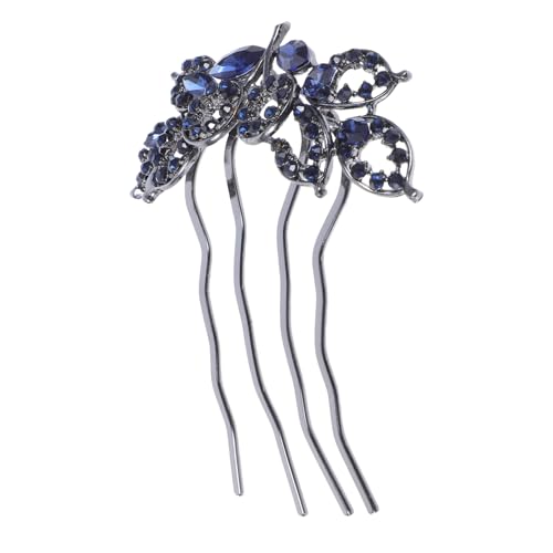 Beaupretty Haaraccessoire für Multifunktionaler Haarkamm mit Strass für Formelle Anlässe Vintage Stil Haarschmuck für Mädchen Glänzendes Legierungsdesign von Beaupretty