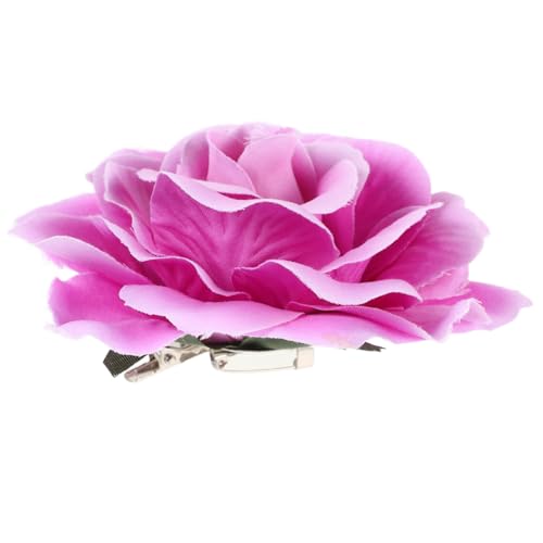 Beaupretty Haarklammer mit Realistischer Rosenblüte Leichte DIY haarspange und Brosche für Damen Vielseitig Tragbar als Haarclip oder Ansteckblume für Strand und Alltag von Beaupretty