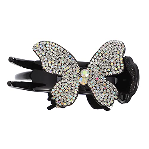 Beaupretty Haarklammer mit Strassverzierung Rutschfester Großer Haarclip für Mittleres und Dickes Haar Ergonomisch Komfortabel Modischer Haarschmuck für Frauen und Mädchen Geeignet für von Beaupretty