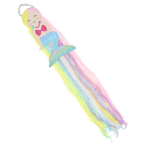 Beaupretty Haarschleifenhalter Organizer Wandbehang Haarklammern Aufbewahrung mit Meerjungfrau tassel für Mädchen Schlafzimmer Kinderzimmer Partydekoration Langlebig und Installieren von Beaupretty