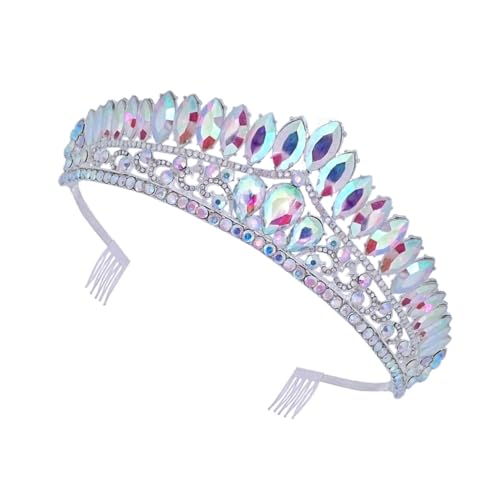 Beaupretty Haarschmuck mit Bunten Strasssteinen Tiara für Hochzeit für Damen Glitzernder Kopfschmuck für Besondere Anlässe Stilvolle Hochzeitskrone für Frauen von Beaupretty