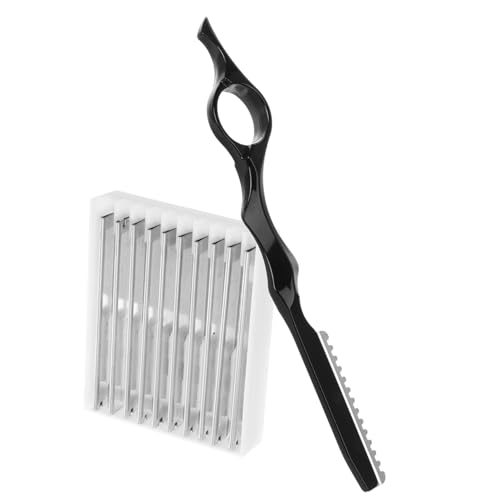 Beaupretty Haarschneide Rasiermesser Teilig mit Ersatzklingen Manuell Sicher Leicht Ergonomisch für Professionelles Haar Ausdünnen Schneiden und Texturieren bei Herren und Damen von Beaupretty