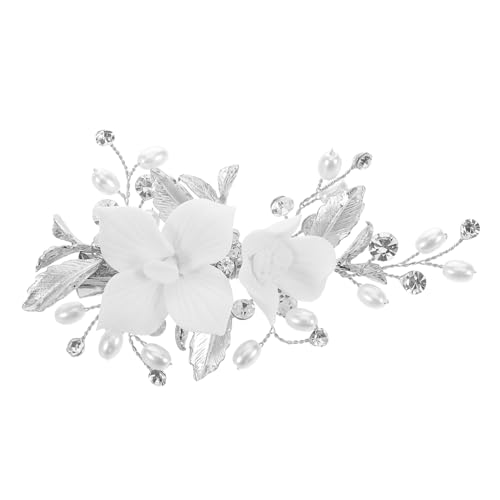 Beaupretty Blumen-haarclip Aus Keramik Für Bräute Eleganter Hochzeits-haaraccessoire Mit Sicherem Halt Für Fotoshootings Und Festliche Anlässe von Beaupretty