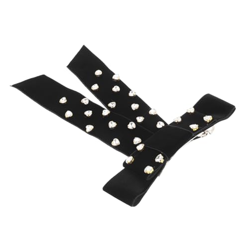 Beaupretty Haarspange Mit Schleife Und Strasssteine Federclip Haarspange Für Damen Und Mädchen Geeignet Für Pferdeschwanz Und Besondere Anlässe von Beaupretty