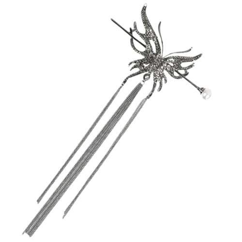 Beaupretty Haarstab Damen Butterflies Design Stabile Haarnadel für Dutt Retro Haarstyling Schmuck Schwarz Elegant für Alltag Hochzeit Party von Beaupretty