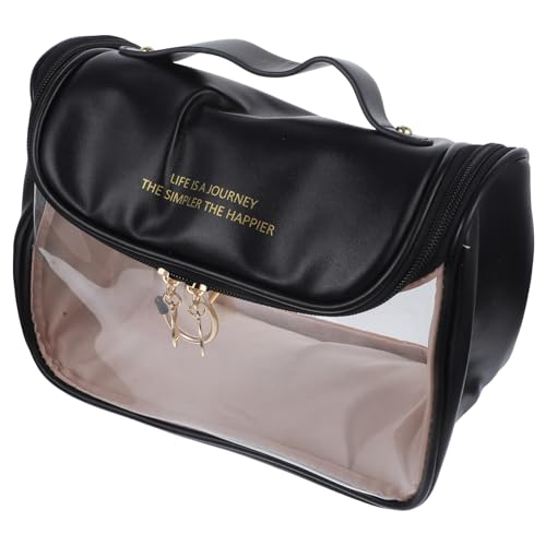 Beaupretty Reise Make Up Tasche für Damen Hängender Kulturbeutel Transparente Kosmetiktasche Großer Stauraum für Toilettenartikel mit Reißverschluss von Beaupretty