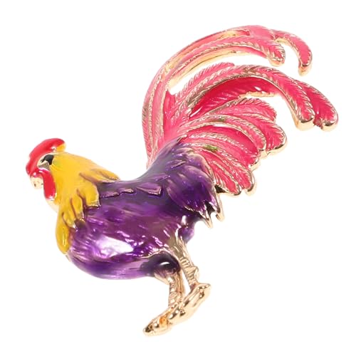 Beaupretty Hahn Anstecknadel aus Langlebiger Legierung Ästhetische Brosche für Kleidung Vielseitiger Hut und Reverspin Modisches Accessoire für Damen und Herren von Beaupretty