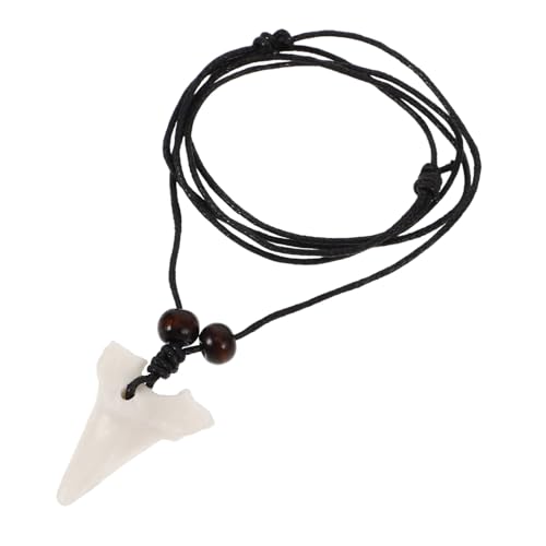 Beaupretty Haifischzahn Anhänger Halskette für Unisex Leicht Einstellbare Symbolisiert Mut Perfektes für Besondere Anlässe von Beaupretty