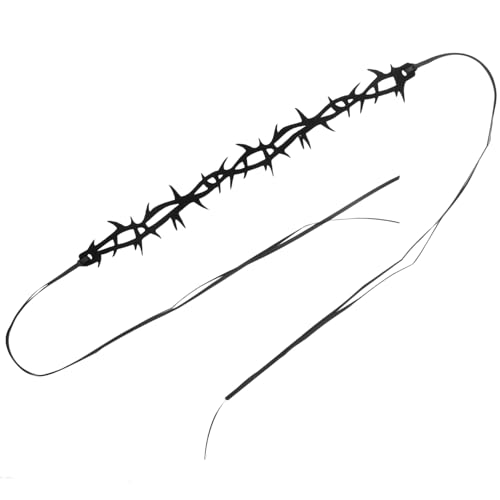 Beaupretty Halloween Damen Dorn Choker Halskette Stabilem Filz Gotisch Elegantes Design und Langlebig für Hexen und Gothic Kostüme Perfektes Accessoire für Karneval und Party von Beaupretty