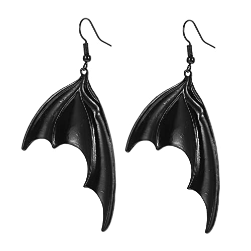 Beaupretty Halloween Fledermaus Flügel Ohrringe Damen Gothic Ohrschmuck Handgefertigt Gruselig für Party Kostüm und Alltag von Beaupretty