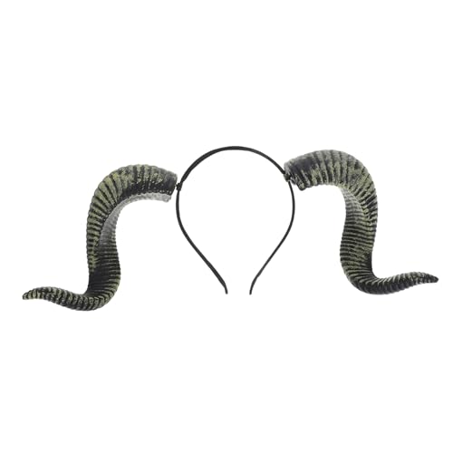 Beaupretty Halloween-kopfbedeckung Mit Dämonenhörnern-stirnband Widderhörner-kostüm Hörner-stirnband Für Erwachsene Aus Weichem Pu-material Für Cosplay-verkleidungen Und Festliche von Beaupretty