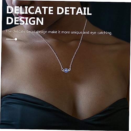 Beaupretty Halskette mit Türkischem Blauauge Anhänger aus Hochwertiger Damen Halskette in Silber für Alltag Party und Besondere Anlässe von Beaupretty