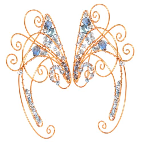 Beaupretty Handgefertigte Elf Ohr für Damen Leichte Bequeme Clip Ohrschmuck Ohrdeko für Geburtstag Festival Valentinstag als von Beaupretty