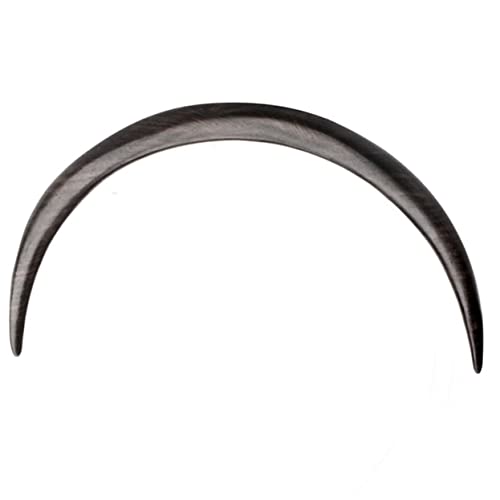 Beaupretty Handgefertigte Holz Haargabel Mondform Glatte Oberfläche Stabiles Styling Tool für Frauen Retro Haarstab für Dutt Dickes Haar Klassischer Haarschmuck für Damen von Beaupretty