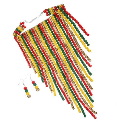 Beaupretty Holzhalskette Für Damen Mit Perlen Vintage-stil Halskette Aus Holzperlen Und Legierung Leicht Und Angenehm Zu Tragen Vielseitig Für Verschiedene Anlässe Geeignet von Beaupretty