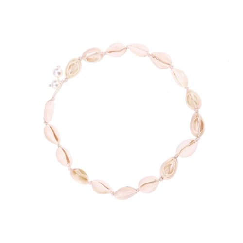 Beaupretty Handgefertigte Muschelkette Damen Weißer Faden Hawaii Stil Naturschmuck Schmuckaccessoire für Frauen und Mädchen von Beaupretty
