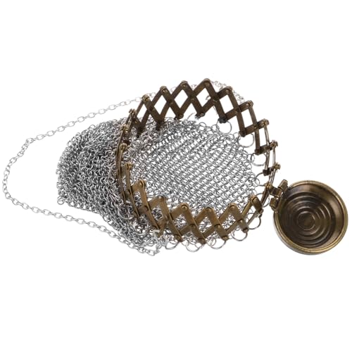 Beaupretty Handgefertigtes Jahre Damen Metall Münzgeldbörse Einzigartiger Britischer Geldbeutel mit Kettenanhänger Langlebige Gussstahl Münztasche Multifunktionale Kleine Geldbörse für Frauen von Beaupretty