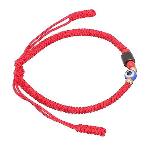 Beaupretty Handgefertigtes Verstellbares Rotes String Armband mit Bösem Blick Leichtes Unisex Schmuckstück für Damen und Herren Modisches Schutzarmband für Alltag und Besondere Anlässe von Beaupretty