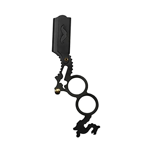 Beaupretty Handrasierer für Bart und mit Doppeltem Ring Manuelles Haarschneidewerkzeug für Friseure Kompakter Rasierer Klinge für Präzises Styling und Modellieren von Beaupretty