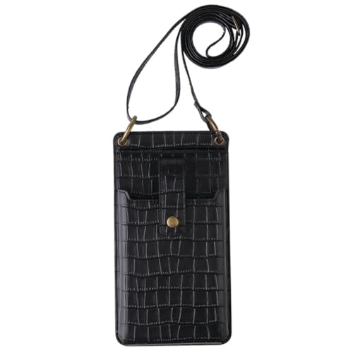 Beaupretty Handytasche Damen PU Schultertasche Verstellbar Modisch mit Kartenfach Schutz für Smartphones Alltag und Party von Beaupretty