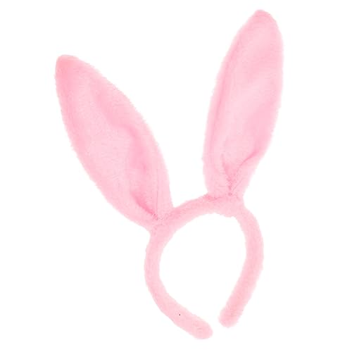 Beaupretty Hasenohren Stirnband Hasenhaarband Plüschohren-haarbänder Haarschmuck Plüsch Hasen Kopfbedeckung Haarbänder Mit Hasenohren Outdoor-zubehör Ostern Draussen Rosa Hut Damen Pailletten von Beaupretty