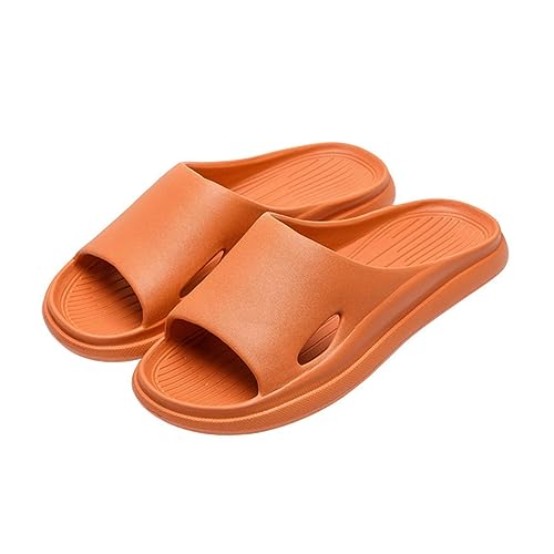 Beaupretty Hausschuhe Damen Herren Rutschfeste EVA Badeschuhe Leicht Elastisch Atmungsaktiv Peep Toe Indoor Slippers Komfortabel Geruchsfrei für Badezimmer und Haushalt von Beaupretty