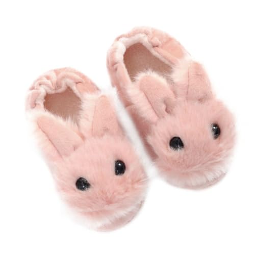 Beaupretty Hausschuhe Winter Warm Flauschige Rutschfeste Pantoffeln mit Niedlichem Hasenmotiv Innenlänge Komfortable Weiche Baumwollhausschuhe für Jungen und Mädchen von Beaupretty
