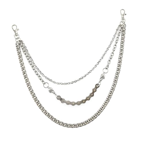 Beaupretty Herren Hose Kette Punk Stil Robuste Zinklegierung Dekorative Taillenkette für Disco Tanzen Clubwear Cooles Accessoire für Jeans und Freizeithosen von Beaupretty