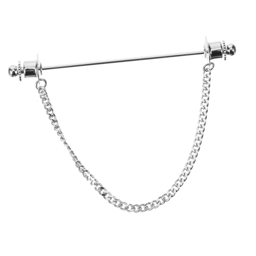 Beaupretty Herren Kragennadel mit Kette Anstecknadel für Krawatte Hemd und Kragen Stilvolles Accessoire für Verschiedene Anlässe Robustem Gefertigt Einzigartiges Design von Beaupretty