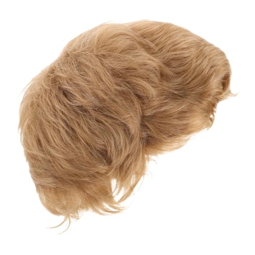 Beaupretty Herren Kurzhaar perücke aus Hitzebeständigem Synthetischem Fasermaterial Natürliche Haarabdeckung für Männer Atmungsaktiv Kurz Geschnitten Angenehm für Alltag und Cosplay von Beaupretty