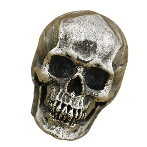 Beaupretty Herren Skull Ring Retro Stil Crack Design Alloy Material Langlebig Halloween Schmuck Accessoire von Beaupretty