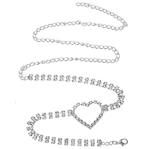 Beaupretty Oberschenkel Kette Damen Beinkette Strass Herz Dekorative Körper Beinschmuck Für Badebekleidung Clubkleider Optisch Linie von Beaupretty