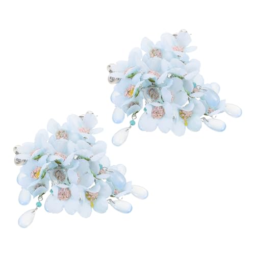 Beaupretty Herz Blumen Ohrringe mit Quasten Leichte Ohrringe für Damen Stilvolle Statement Accessoires für Sommerurlaub und Festliche Outfits von Beaupretty