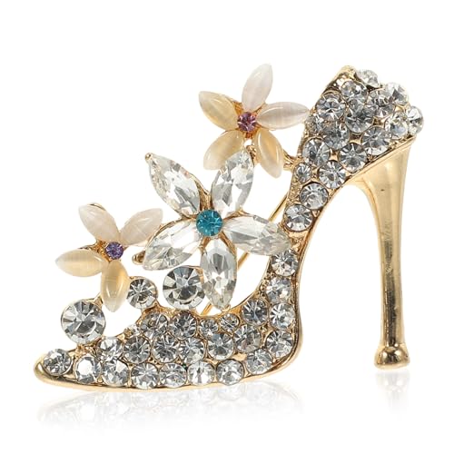 Beaupretty High Heel Brosche aus Legierung Modischer Damenschmuck für Kleidung Taschen Schals Leichter Anstecker Robust und Vielseitig für Festliche Anlässe Wie Valentinstag und Geburtstag von Beaupretty