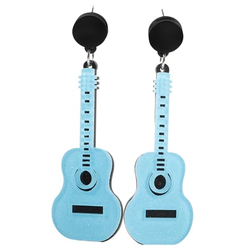Beaupretty Hip Hop Gitarren Ohrringe Damen Ohrstecker Kreatives Design Party Schmuck Alltagsschmuck Geschenkidee von Beaupretty
