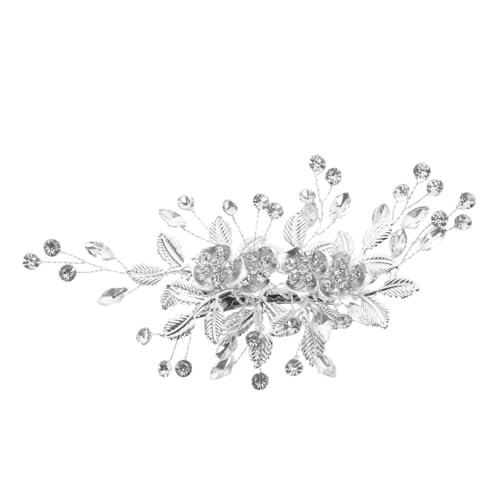 Beaupretty Hochzeit Haarspangen Haarschmuck für den Abschlussball Hochzeitskopfschmuck Tiara Haar Klammern Hochzeitshaarspangen für Brautjungfern Hochzeitshaarschmuck für Bräute Blatt Zubehör von Beaupretty