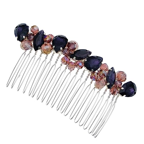 Beaupretty Hochzeitshaarspangen Für Bräute Hochzeitsaccessoires Für Bräute Haarseitenkamm Haarband Spitze Damen Haarkämme Haarkammklammern Violett Jahrgang Strasssteine Braut Stirnband von Beaupretty