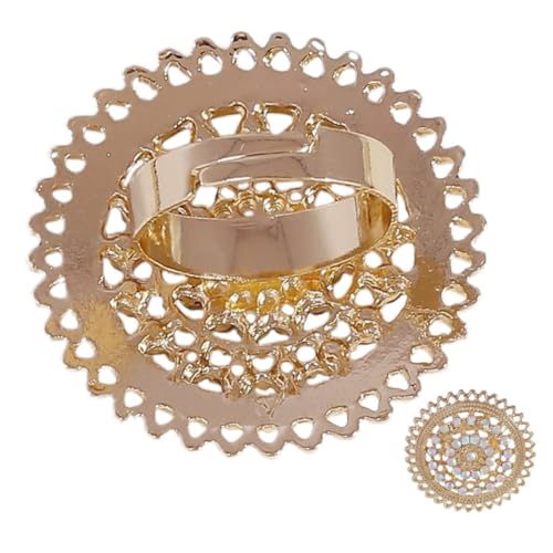 Beaupretty Hohler Vintage Ring Damen Schmuck Retro Ring für Hochzeiten und Partys mit Dekorativen Details von Beaupretty