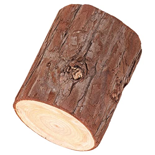 Beaupretty Holz Stumpenkerzenhalter Natürliche Holzbasis für Teelichter Rustikale Dekoration für Hochzeiten Partys und Wohnräume Vintage Look für Gemütliche von Beaupretty